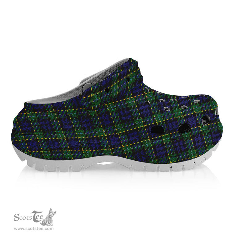 ScotsTee Shop Scottish Hogarth of Firhill Women's Tartan Height Increasing Clogs