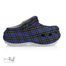 ScotsTee Shop Scottish Lang of Sherbrooke Modern Clan Women's Tartan Height Increasing Clogs