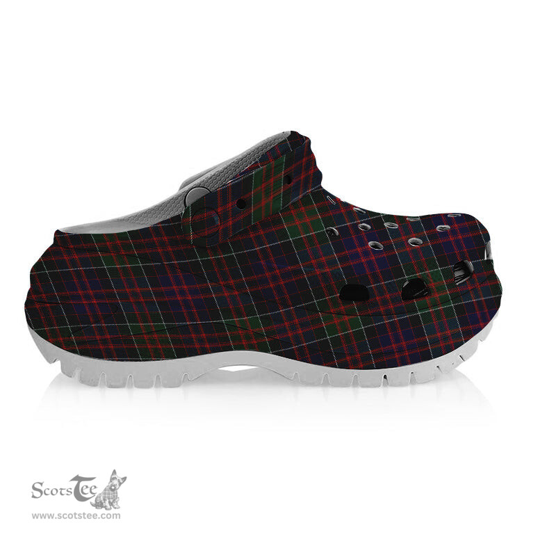 ScotsTee Shop Scottish MacDonald of Clan Ranald Women's Tartan Height Increasing Clogs