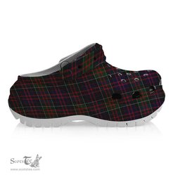 ScotsTee Shop Scottish MacDonald of Clan Ranald Women's Tartan Height Increasing Clogs