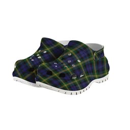 ScotsTee Shop Scottish Gordon of Esslemont Women's Tartan Height Increasing Clogs