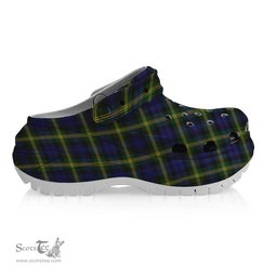 ScotsTee Shop Scottish Gordon of Esslemont Women's Tartan Height Increasing Clogs