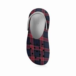 ScotsTee Shop Scottish Graham of Menteith Red Modern Women's Tartan Height Increasing Clogs