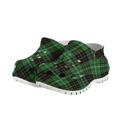 ScotsTee Shop Scottish MacAuley of Lewis Ancient Women's Tartan Height Increasing Clogs