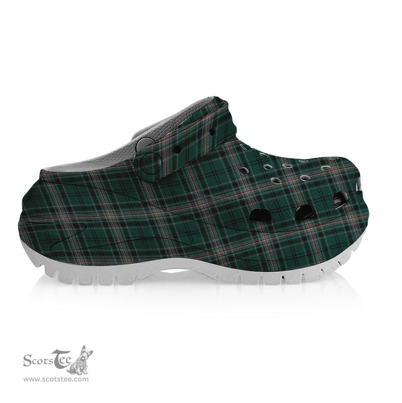 ScotsTee Shop Scottish Kelly of Sleat Hunting Women's Tartan Height Increasing Clogs