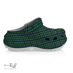 ScotsTee Shop Scottish Hunter of Peebleshire Ancient Women's Tartan Height Increasing Clogs