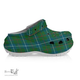 ScotsTee Shop Scottish Irvine of Bonshaw Tower Ancient Women's Tartan Height Increasing Clogs