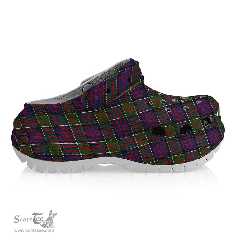 ScotsTee Shop Scottish MacDonald of Clanranald 2 Women's Tartan Height Increasing Clogs