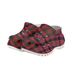 ScotsTee Shop Scottish MacDonald of Boisdale Modern Women's Tartan Height Increasing Clogs