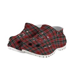 ScotsTee Shop Scottish MacDonald of Lochmaddy Women's Tartan Height Increasing Clogs