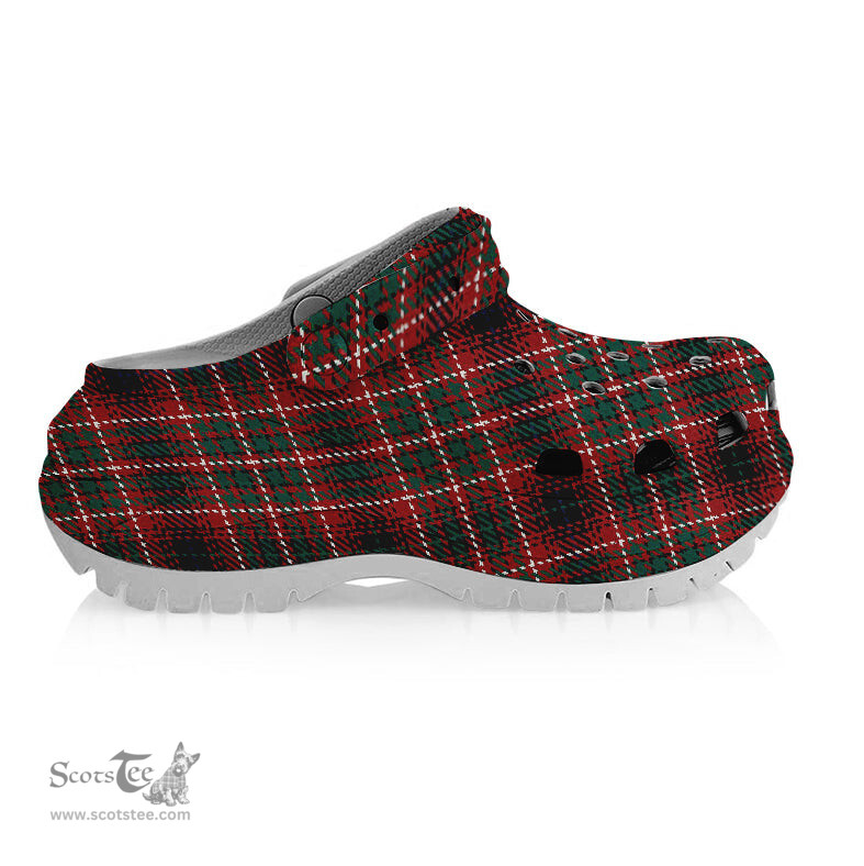ScotsTee Shop Scottish Innes of Cowie Modern Women's Tartan Height Increasing Clogs