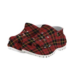 ScotsTee Shop Scottish MacAlister of Skye Modern Women's Tartan Height Increasing Clogs
