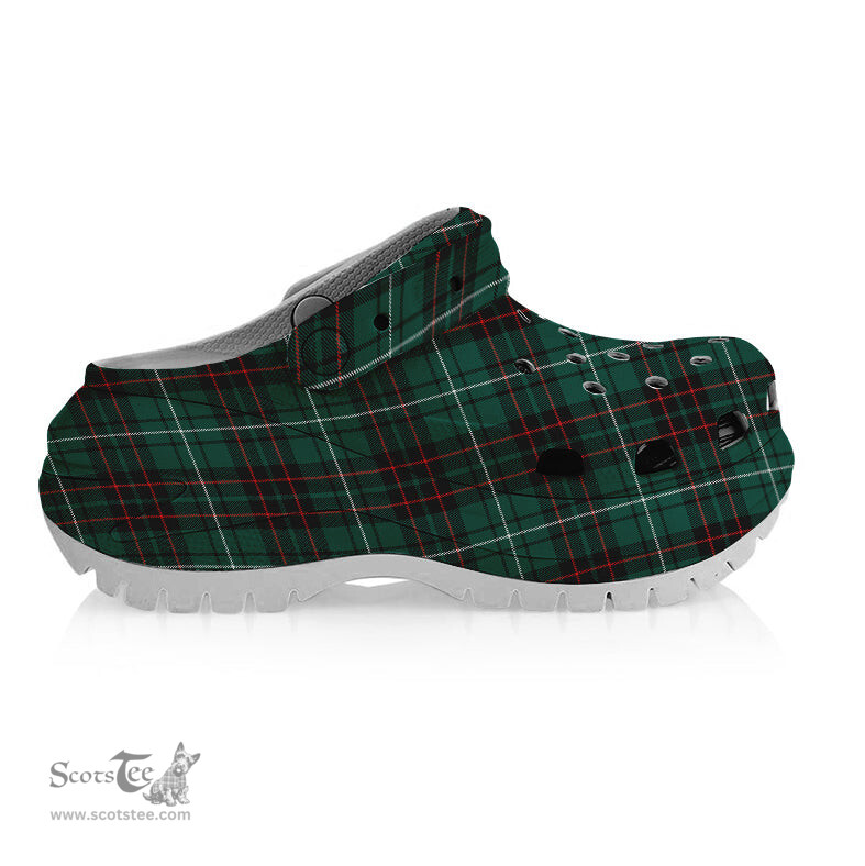 ScotsTee Shop Scottish MacAulay of Lewis Modern Women's Tartan Height Increasing Clogs
