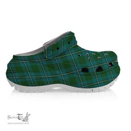 ScotsTee Shop Scottish Irvine of Bonshaw Women's Tartan Height Increasing Clogs