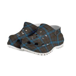 ScotsTee Shop Scottish Hanna of Leith yellow line Women's Tartan Height Increasing Clogs