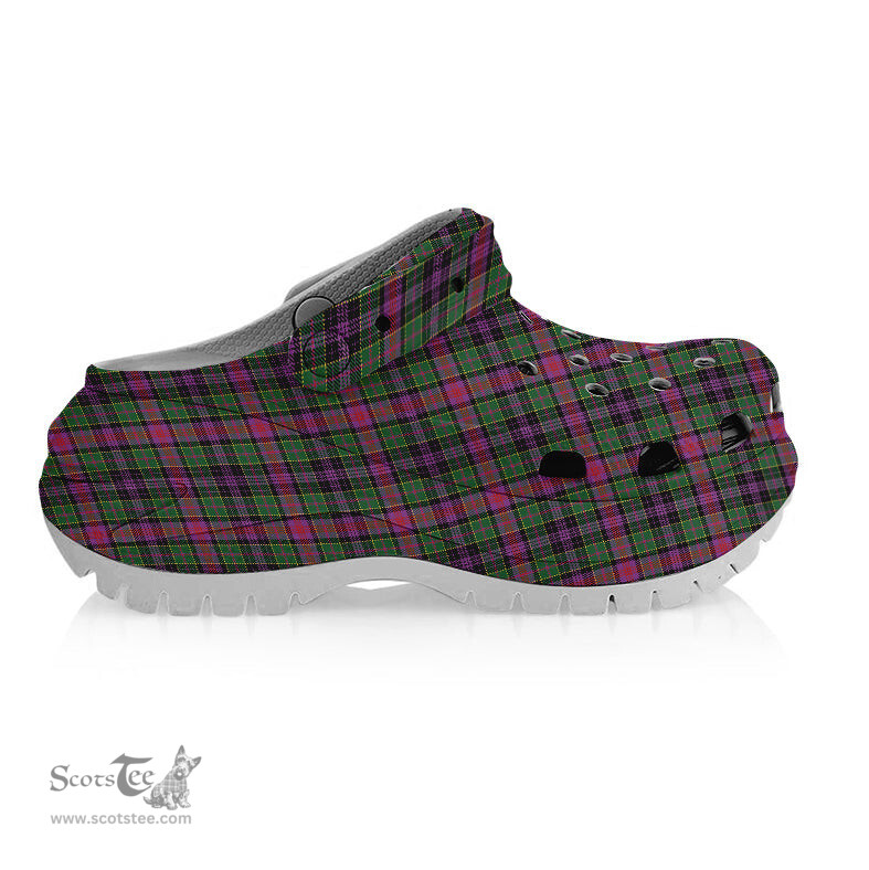 ScotsTee Shop Scottish Graham of Airth Ancient Women's Tartan Height Increasing Clogs