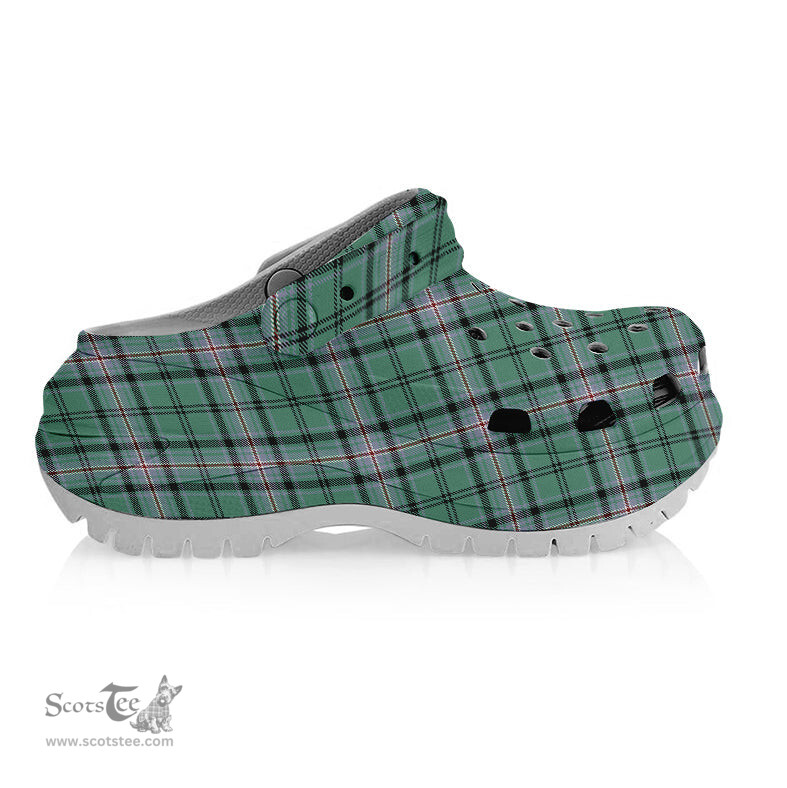 ScotsTee Shop Scottish Kelly of Sleat Hunting Ancient Women's Tartan Height Increasing Clogs