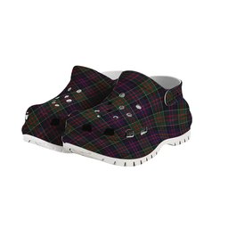 ScotsTee Shop Scottish MacDonald of Clanranald Women's Tartan Height Increasing Clogs