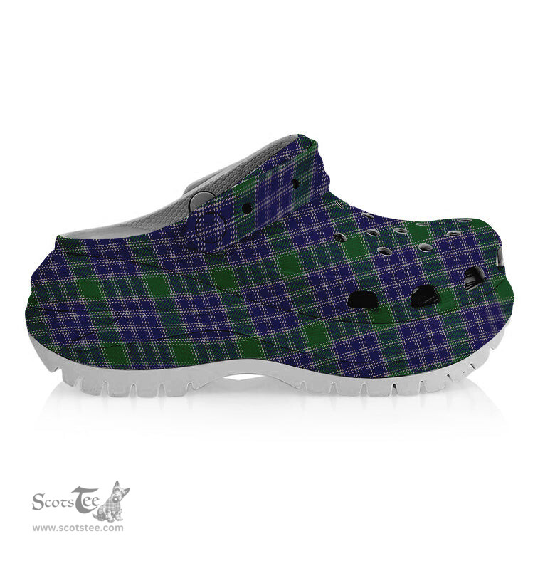 ScotsTee Shop Scottish MacDonald Lord of the Isles Hunting 2 Women's Tartan Height Increasing Clogs