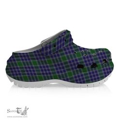 ScotsTee Shop Scottish MacDonald Lord of the Isles Hunting 2 Women's Tartan Height Increasing Clogs