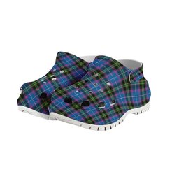 ScotsTee Shop Scottish Lang of Sherbrooke Ancient Clan Women's Tartan Height Increasing Clogs