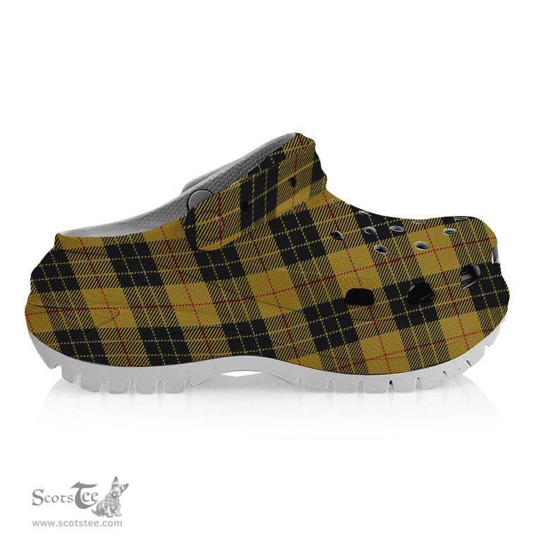 ScotsTee Shop Scottish MacLeod of Lewis Ancient Women's Tartan Height Increasing Clogs