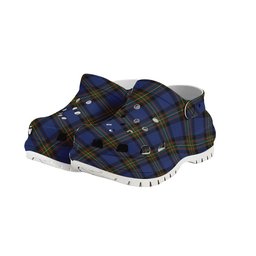 ScotsTee Shop Scottish MacLaurin of Brioch Women's Tartan Height Increasing Clogs