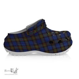 ScotsTee Shop Scottish MacLaurin of Brioch Women's Tartan Height Increasing Clogs