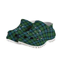 ScotsTee Shop Scottish MacLeod of Skye Ancient Women's Tartan Height Increasing Clogs