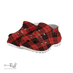ScotsTee Shop Scottish MacLeod of Raasay Ancient Women's Tartan Height Increasing Clogs