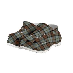 ScotsTee Shop Scottish MacLeod Of Harris Weathered Women's Tartan Height Increasing Clogs