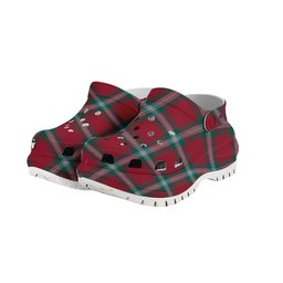 ScotsTee Shop Scottish MacLaine of Loch Buie Modern Women's Tartan Height Increasing Clogs