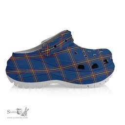 ScotsTee Shop Scottish MacLaine of Loch Buie Hunting Ancient Women's Tartan Height Increasing Clogs