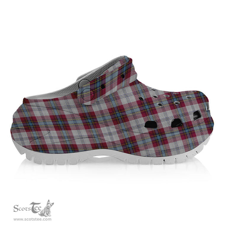ScotsTee Shop Scottish MacLean of Duart Dress 4 Women's Tartan Height Increasing Clogs