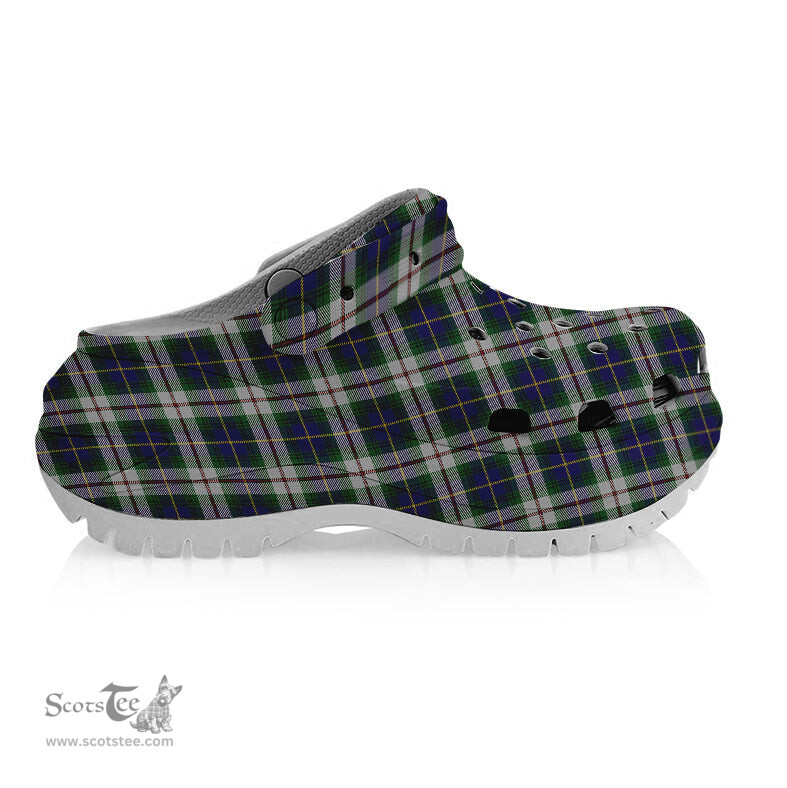 ScotsTee Shop Scottish MacLeod Of Californian Women's Tartan Height Increasing Clogs