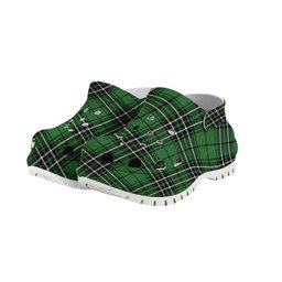 ScotsTee Shop Scottish MacLean of Duart Hunting Ancient Women's Tartan Height Increasing Clogs