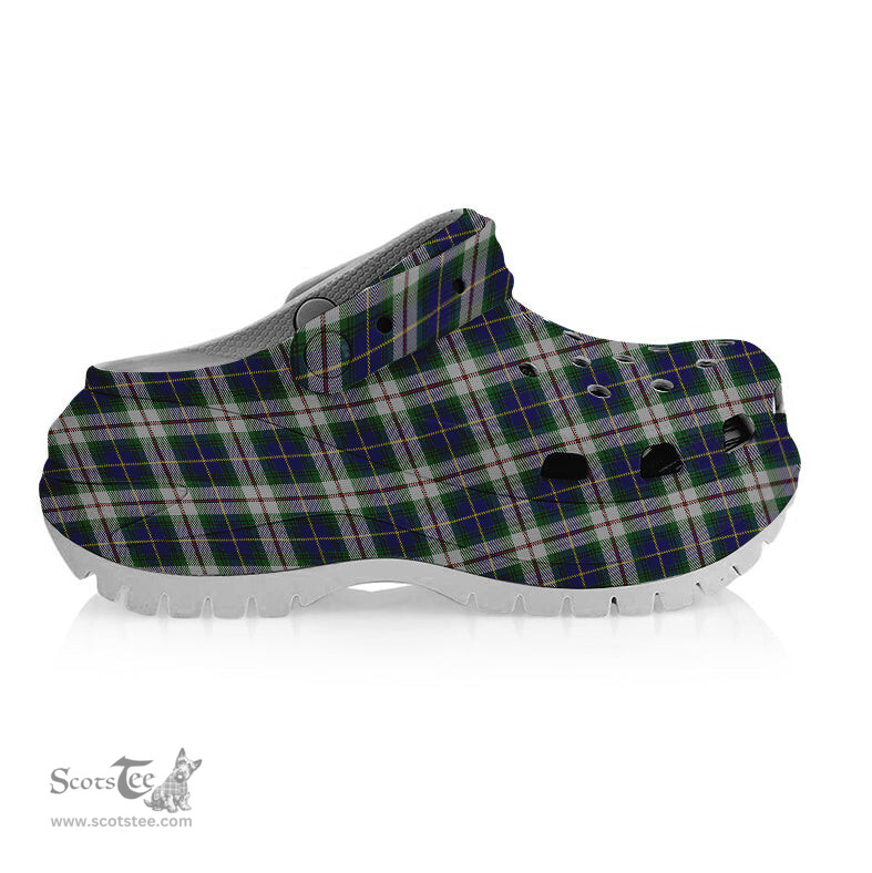 ScotsTee Shop Scottish MacLeod of California Women's Tartan Height Increasing Clogs