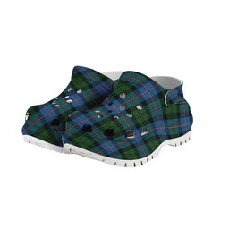 ScotsTee Shop Scottish MacNeil of Barra Chief Women's Tartan Height Increasing Clogs