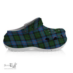 ScotsTee Shop Scottish MacNeil of Barra Chief Women's Tartan Height Increasing Clogs