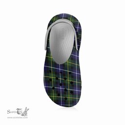 ScotsTee Shop Scottish MacNeill of Barra Modern Women's Tartan Height Increasing Clogs