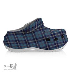 ScotsTee Shop Scottish MacRaes of America Women's Tartan Height Increasing Clogs