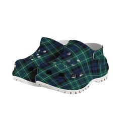 ScotsTee Shop Scottish MacNeill of Colonsay Modern Women's Tartan Height Increasing Clogs