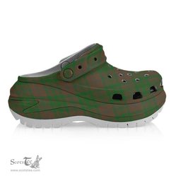 ScotsTee Shop Scottish McAlister of Glenbarr Hunting Ancient Women's Tartan Height Increasing Clogs