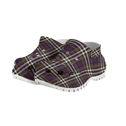 ScotsTee Shop Scottish McDonell of Glengarry Dress  Modern Women's Tartan Height Increasing Clogs