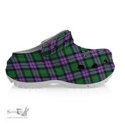 ScotsTee Shop Scottish McArthur of Milton Ancient Women's Tartan Height Increasing Clogs