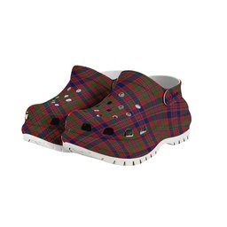 ScotsTee Shop Scottish McDonald of Boisdale Women's Tartan Height Increasing Clogs