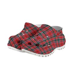 ScotsTee Shop Scottish McDonald of Lochmaddy Modern Women's Tartan Height Increasing Clogs