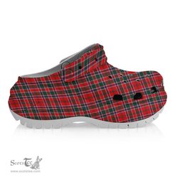 ScotsTee Shop Scottish McDonald of Lochmaddy Modern Women's Tartan Height Increasing Clogs