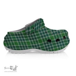 ScotsTee Shop Scottish McDonald Lord of the Isles Hunting Ancient Women's Tartan Height Increasing Clogs