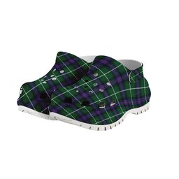 ScotsTee Shop Scottish McDonald of the Isles Hunting Modern Women's Tartan Height Increasing Clogs